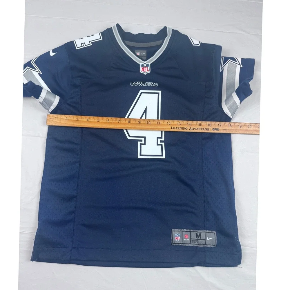 Nike‎ Dallas Cowboys Dak Prescott 4 Jersey Youth Medium Navy Blue DC7002Y